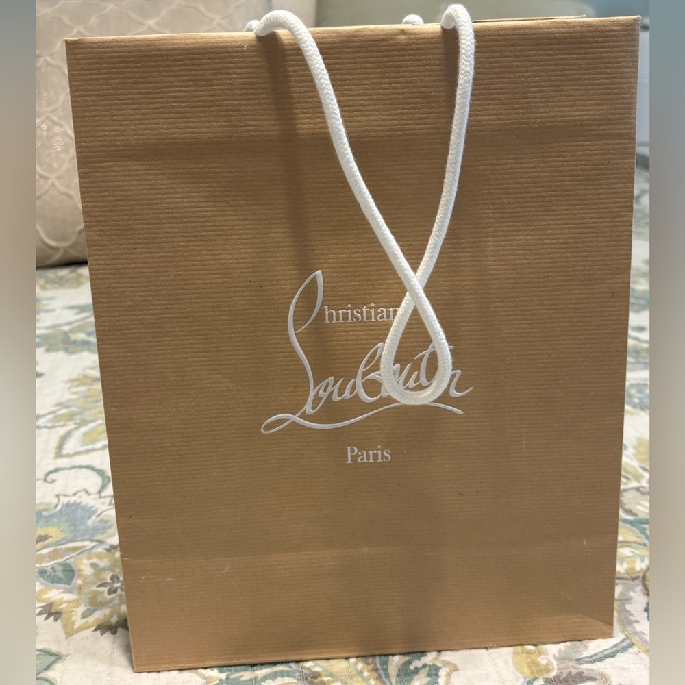 Christian Louboutin Brown Shopping Bag with Envelope - Picture 9 of 9
